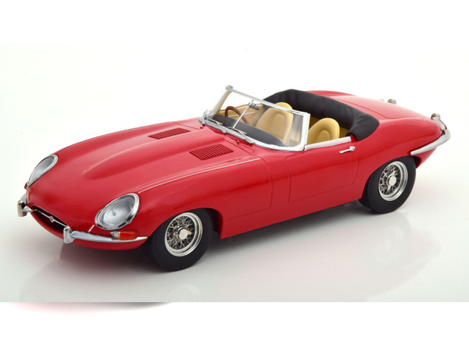 JAGUAR E-Type Series 1 RHD Convertible open (1961), red