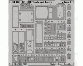 Фототравление Bf 109E tools and boxes