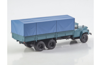 ЗИL-133ГЯ бортовой с тентом, морская волна