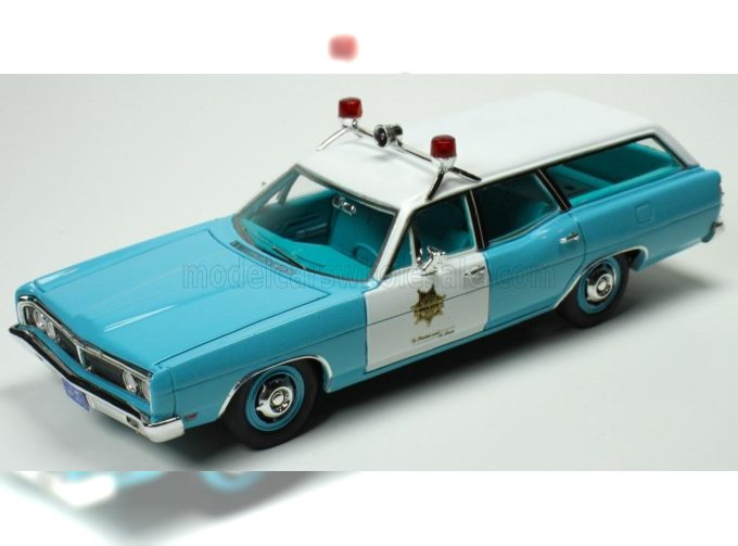 FORD Galaxie Sw Station Wagon Las Vegas Police Department (1970), Light Blue White