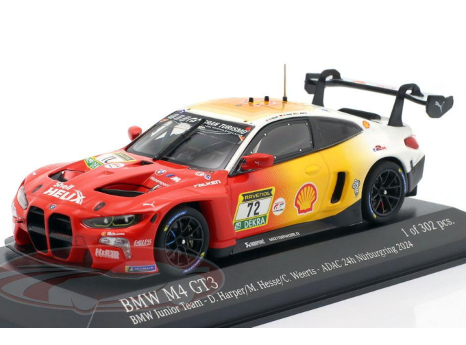 BMW M4 GT3 №72 3rd 24h Nürburgring Harper, Hesse, Weerts (2024)