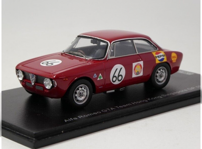 ALFA ROMEO Giulia Gta Team Hong Kong №66 Singapore Gp (1967) Albert Poon, Red