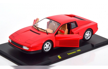 FERRARI Testarossa (1984) - Con Vetrina - With Showcase, red