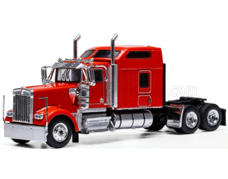 KENWORTH W900 TRACTOR TRUCK 3-ASSI (1990), red