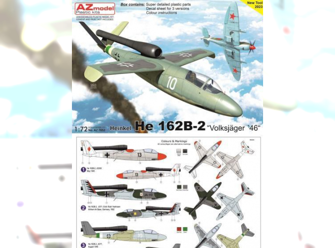 Сборная модель Heinkel He 162B-2 "Volksjäger 46"