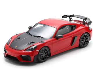 PORSCHE 718 Cayman GT4 RS Weissach package (2024), red/black