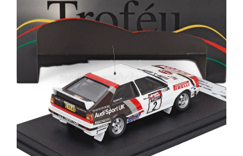 AUDI Quattro (night Version) N 2 Winner Rally Scottish (1982) Hannu Mikkola - Arne Hertz, White Red