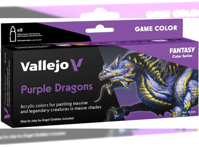 Набор акриловых красок Game Color Фиолетовые драконы / Purple Dragons