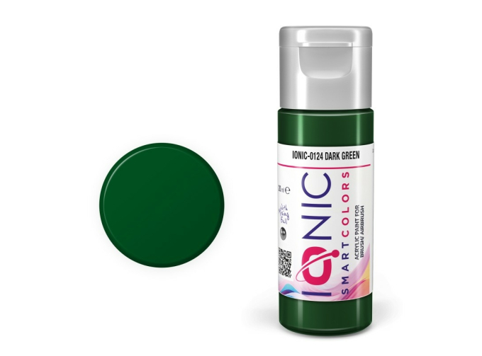 Краска акриловая IONIC Тёмно-зелёный / Dark Green, 20мл