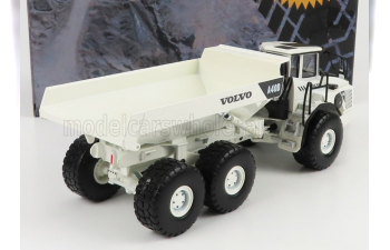 RC VOLVO A40d Truck Cassonato Ribaltabile Cava Mineraria Tractor 3-assi (2001), White Black