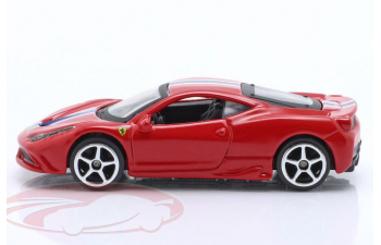 FERRARI 458 Italia Speciale (2009), red with blue-white stripes