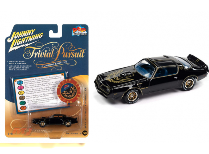 PONTIAC Firebird Trans Am (1977) Trivial Pursuit, black with gold trim