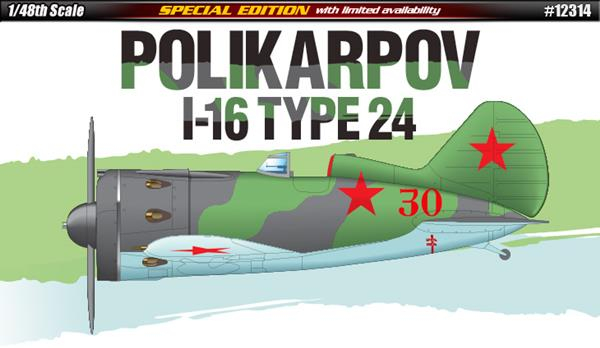 Сборная модель Самолет Polikarpov I-16 Type 24
