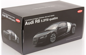 AUDI R8 5.2FSI quattro (2009), black metallic /silver