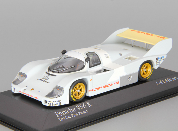 PORSCHE 956 K Test Paul Ricard (1982), grey / white