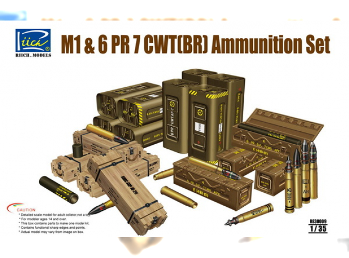 Сборная модель M1 & 6 PR 7 CWT(BR) Ammunition Set