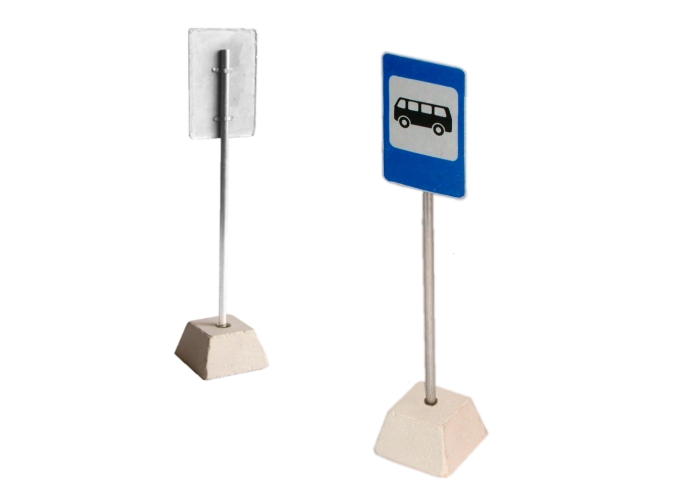 (КИТ) Знак 5.16 "Место остановки автобуса" + столб