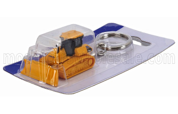 KOMATSU Portachiavi - D71 Pxi Keyring Ruspa Cingolata - Tractor Scraper, Yellow Grey