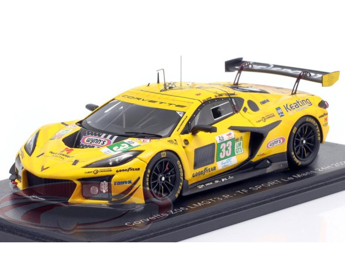 CHEVROLET Corvette Z06 GT3.R №33 24h LeMans Ben Keating, Daniel Juncadella, Jonny Edgar (2025), yellow