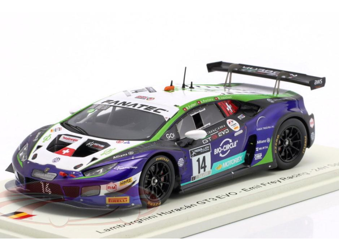 LAMBORGHINI Huracán GT3 Evo №14 Team Emil Frey Racing 24h Spa Ricardo Feller, Alex Fontana, Rolf Ineichen (2021)