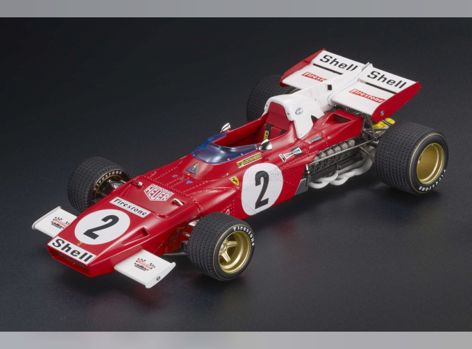 FERRARI F1 312b2 №2 Pole Position And Winner Dutch Zandvoort Gp (1971) Jacky Ickx, Red White