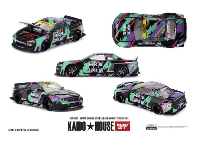 NISSAN Skyline GTR (R34) Kaido Works (V2 AERO) *HKS* (1999)
