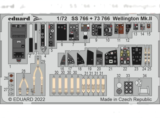 Фототравление Wellington Mk. II