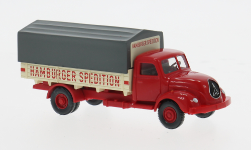 MAGIRUS Pritschen-LKW Hamburger Spedition (1958), red