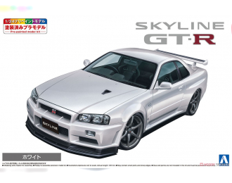 Сборная модель Nissan Skyline R34 Spec II (White)