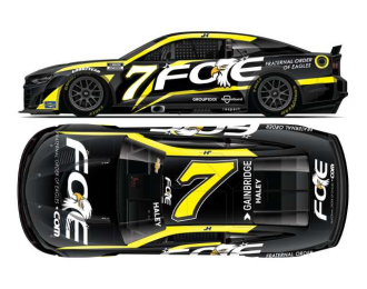 Chevrolet #7 Justin Haley *Fraternal Order of Eagles*, black/white/yellow 2025