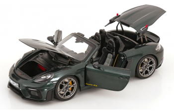 PORSCHE 718 Spyder RS with Weissach Package (2023), green metallic