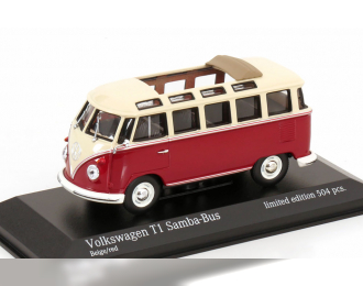 VOLKSWAGEN Bus T1 Samba (1963), red creme