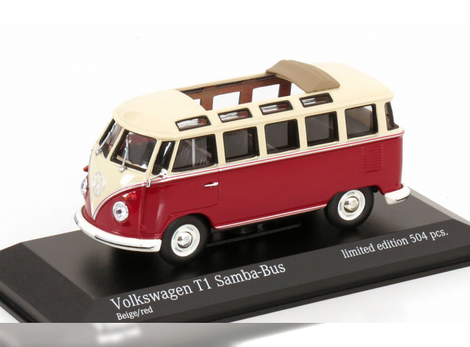 VOLKSWAGEN Bus T1 Samba (1963), red creme