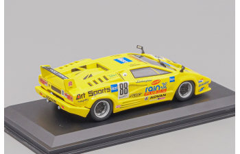 (Б/У) LAMBORGHINI Countach Competizione 25th Anniversary No.88 T.Wada/S.Ikezawa Rain-X (1994), yellow