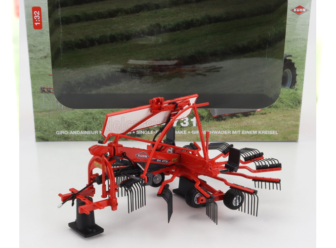 KUHN Ga4731 Single Rotor Rake, Orange