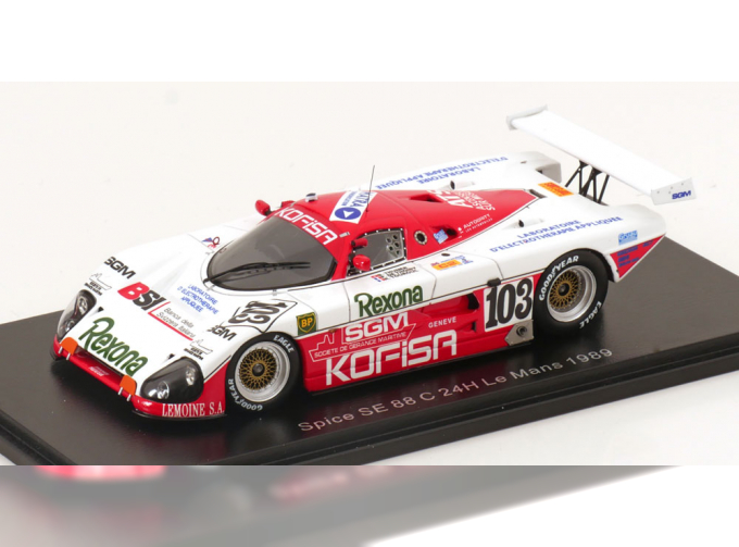 SPICE SE 88C №103 24h Le Mans, Thuner/de Thoisy/Touroul (1989)