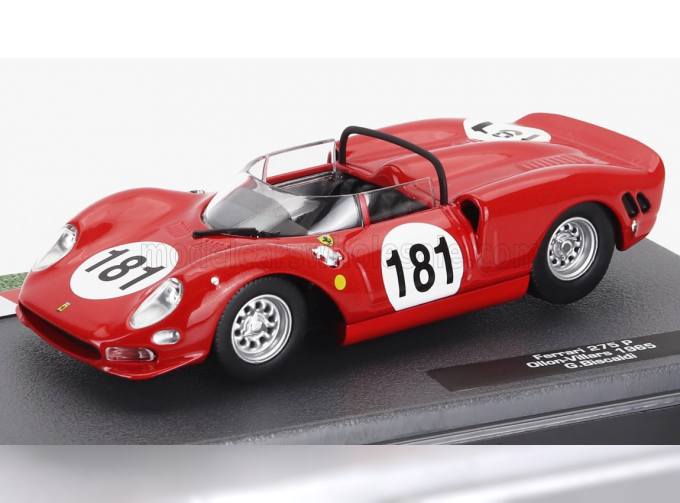 FERRARI 275p Spider №181 Ollon-villars (1965) Gianpiero Biscaldi, Red