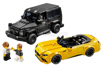 MERCEDES-BENZ Lego - Set 2x G-class G63 Amg (2020) + S-class Sl63 Amg Spider (2022), Yellow Black
