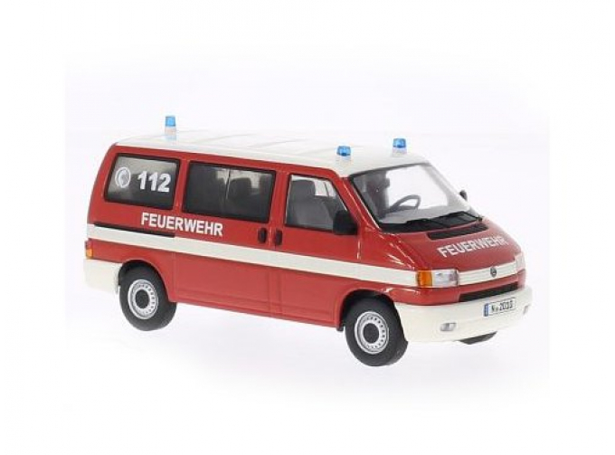 VOLKSWAGEN Caravelle T4 Bus Feuerwehr (1993), red