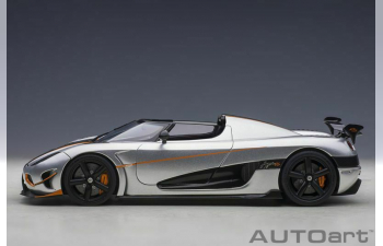 Koenigsegg Agera RS (silver / orange accents)