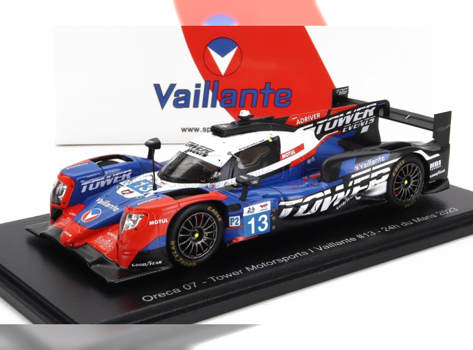 ORECA 07 Gibson Gk428 4.2l V8 Team Tower Motorsports №13 Press 24h Le Mans (2023), Blue Red White