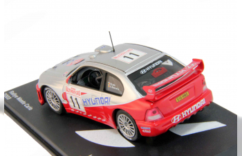 HYUNDAI Accent WRC #11 Freddy Loix - Sven Smeets Rallye Monte Carlo (2003), silver / red