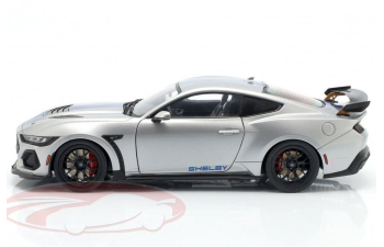 FORD Mustang Shelby Super Snake (2025), silver-grey metallic / blue