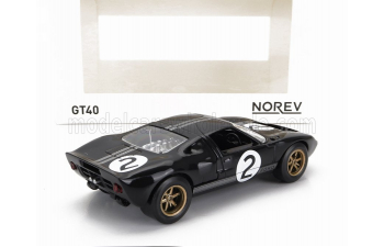 FORD Gt40 Mkii 7.0l V8 Team Shelby American Inc. №2 Winner 24h Le Mans (1966) B.Mclaren - C.Amon, Black Silver