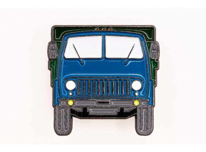 Значок "МАЗ 500", голубой / зеленый