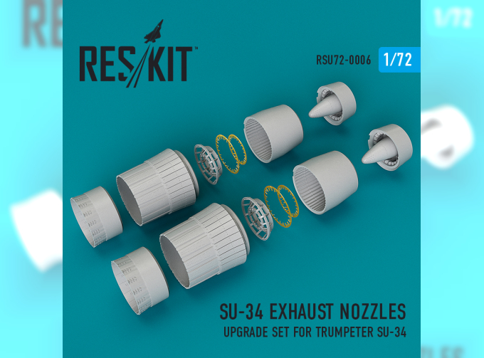 Su-34 exhaust nozzles (for Trumpeter Kit)