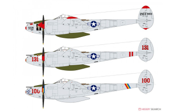 Сборная модель Lockheed P-38J Lightning