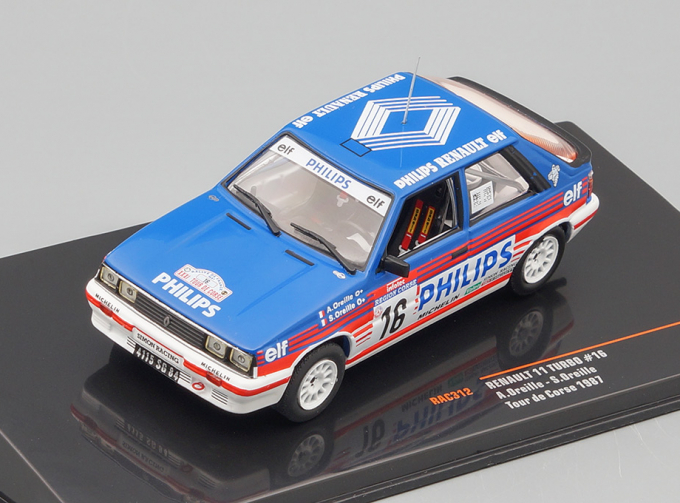 RENAULT 11 Turbo #16 "Philips" Oreille/Oreille Rally Tour de Corse 1987
