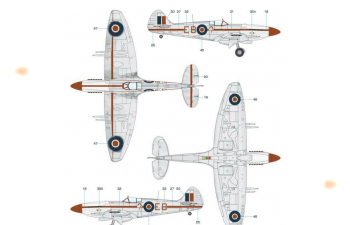 Сборная модель Supermarine Spitfire Mk.21 Contraprop