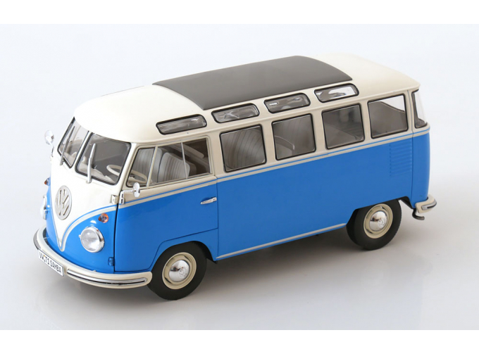 VOLKSWAGEN T1 Samba bus (1962), blue white